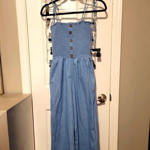 HARPER denim romper/ jumpsuit